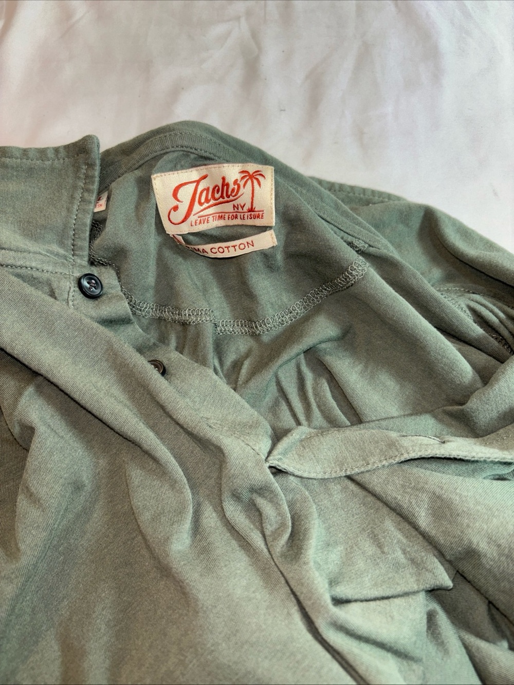 Jachs NY Lightweight Sage Green Polo. 957